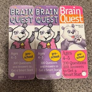 Preschool Card Decks - Purple and Pink